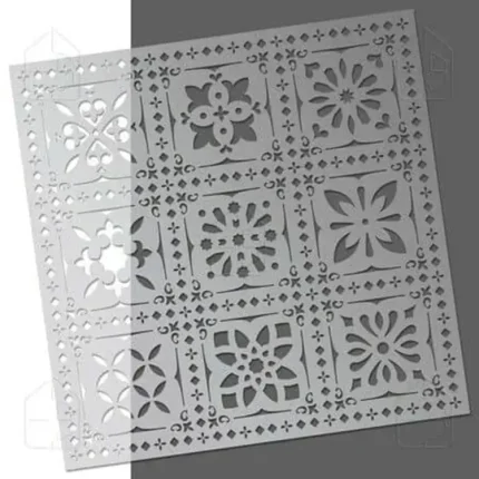 شابلون کاشی هندسی